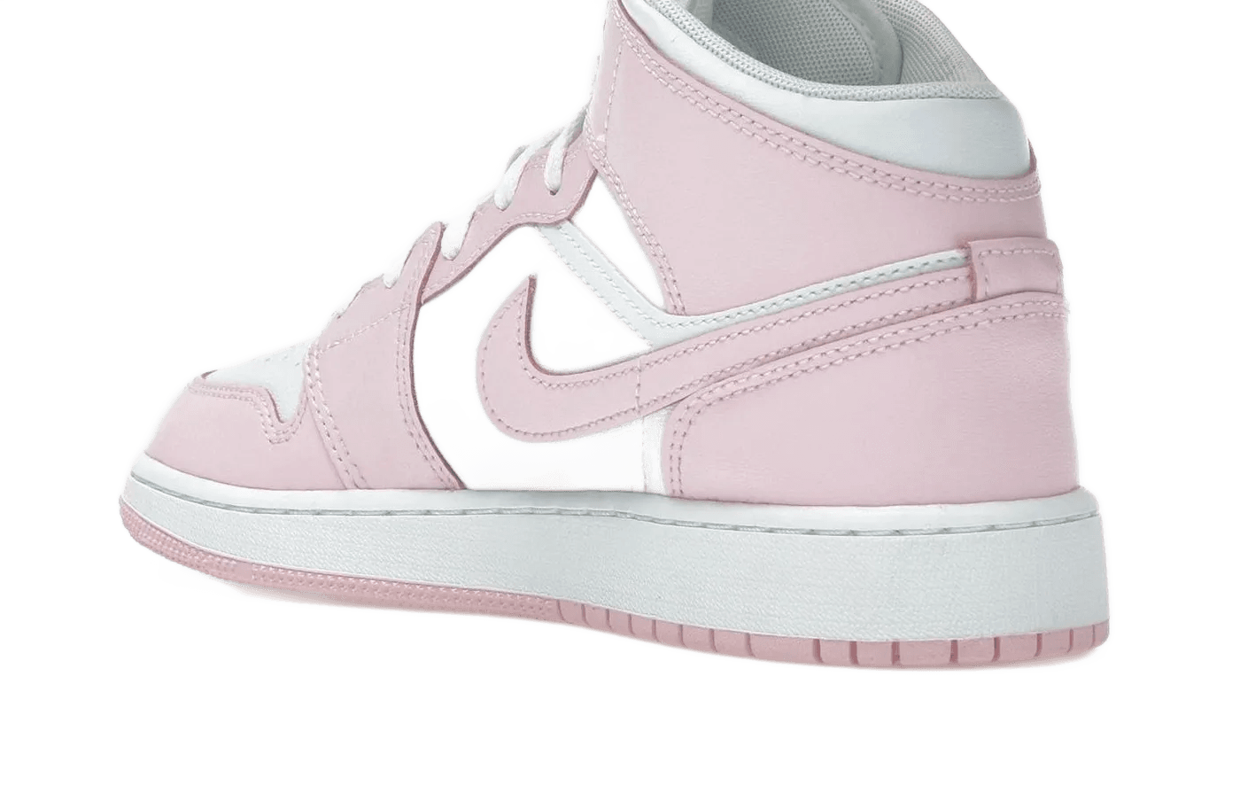 Nike Air Jordan 1 Mid Pink Foam Fire Red - DQ8423-608