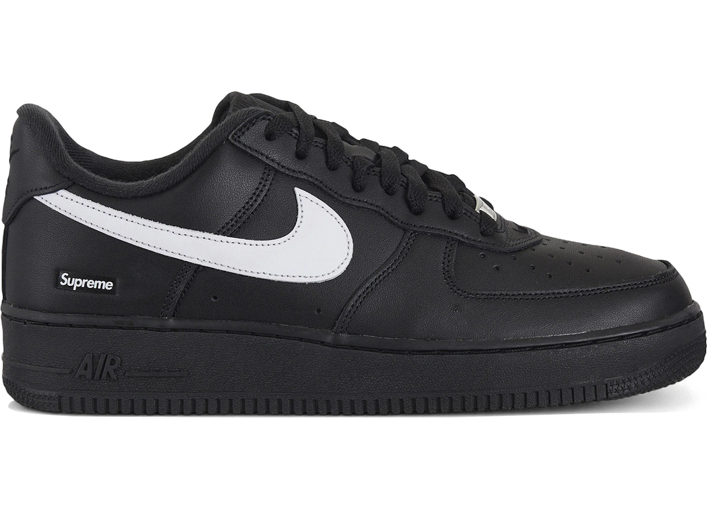 Nike Air Force 1 Low Supreme Black White - CU9225-002