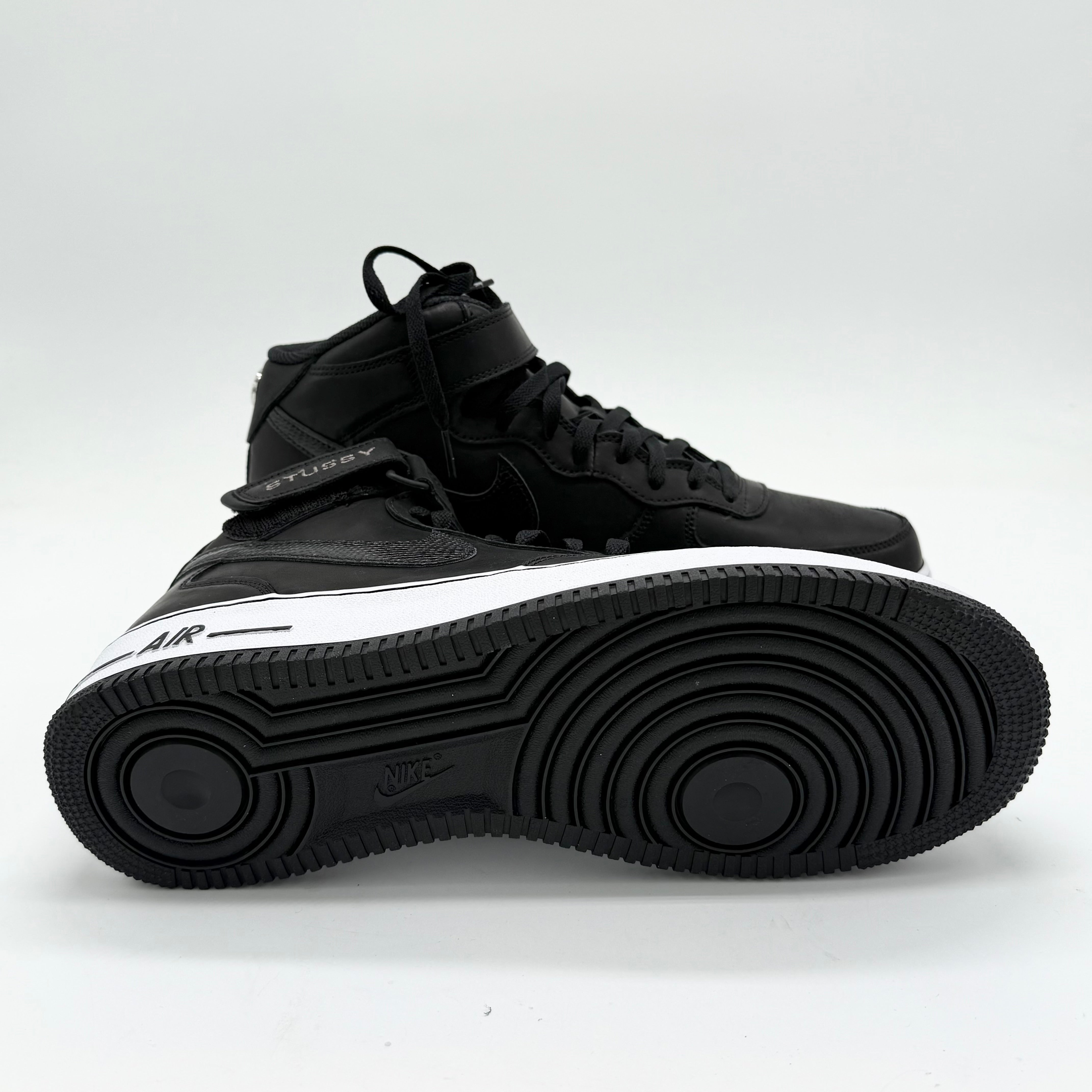 Nike Air Force 1 Mid Stussy Black White EU 46