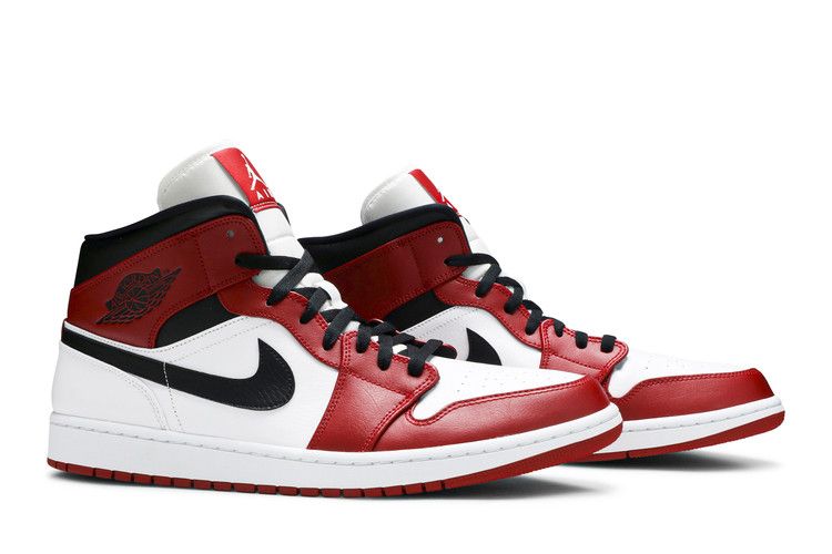 Nike Air Jordan 1 Mid Chicago White - 554275-173